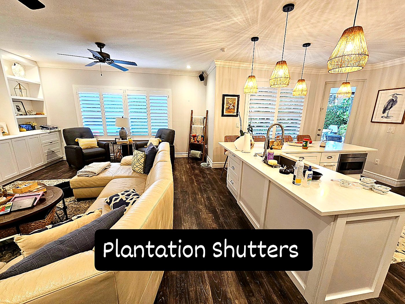 Plantation shutters residential